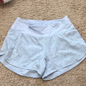 Women's Light Blue Lululemon Athletic Shorts